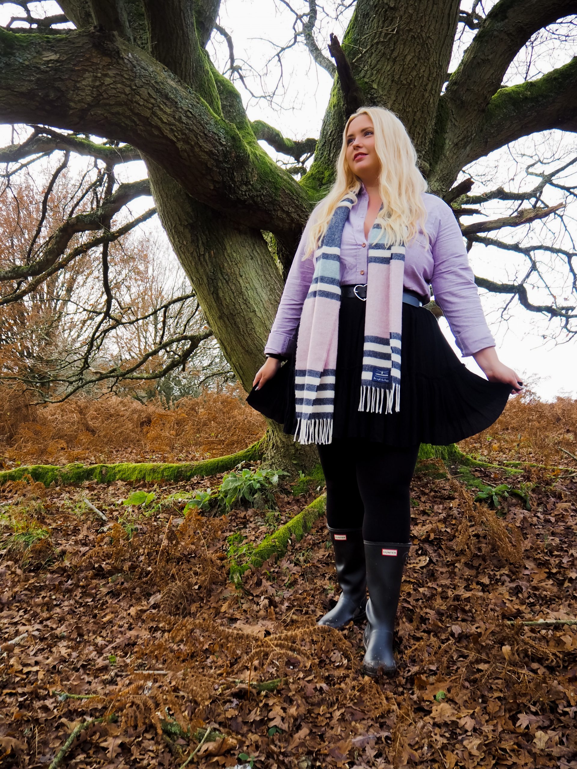 Little Blonde Blog x in Ashridge Forest In Lighthouse Clothing